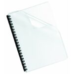 100 Page de garde Transparente Pour Reliure A4 - 125 MICRONS