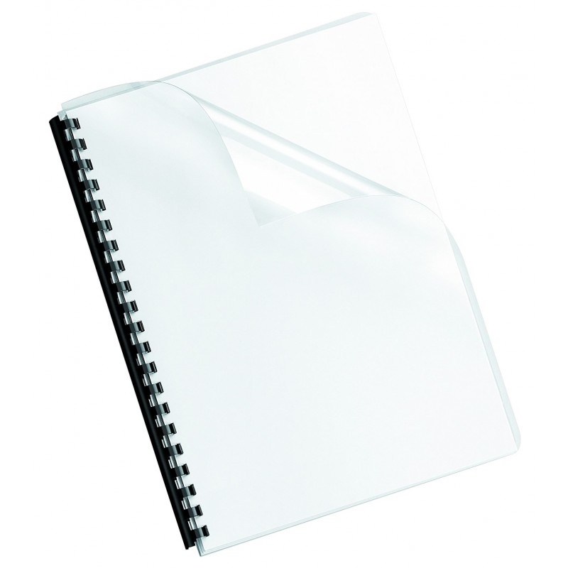 100 Page de garde Transparente Pour Reliure A4 - 125 MICRONS