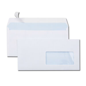 500x ENVELOPPES BLANCHES 110X220 MM