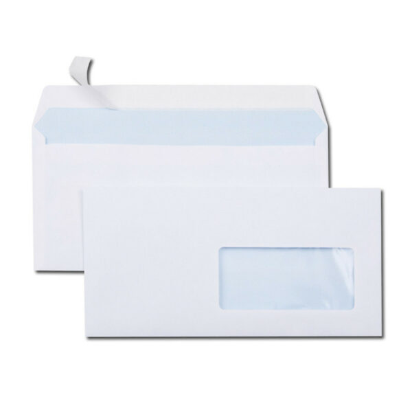 500x ENVELOPPES BLANCHES 110X220 MM