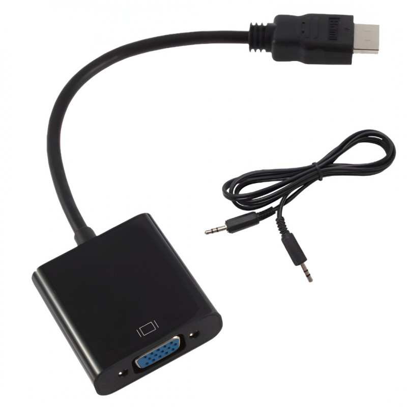 Adaptateur HDMI vers VGA avec Audio