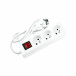 Multiprise SOMEF 3 Modules Avec Interrupteur 1.4M - BLANC