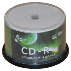 BOBINE YDD 50X CD-R 700 MB / 80 MIN / IMPRIMABLE