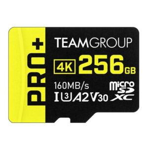 Carte mémoire TEAMGROUP A2 Pro Plus Card 256GB Micro SDXC UHS-I U3 A2