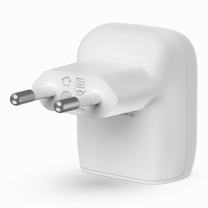 Chargeur secteur USB-C BoostCharge (20 W) BELKIN avec câble USB-C vers USB-C