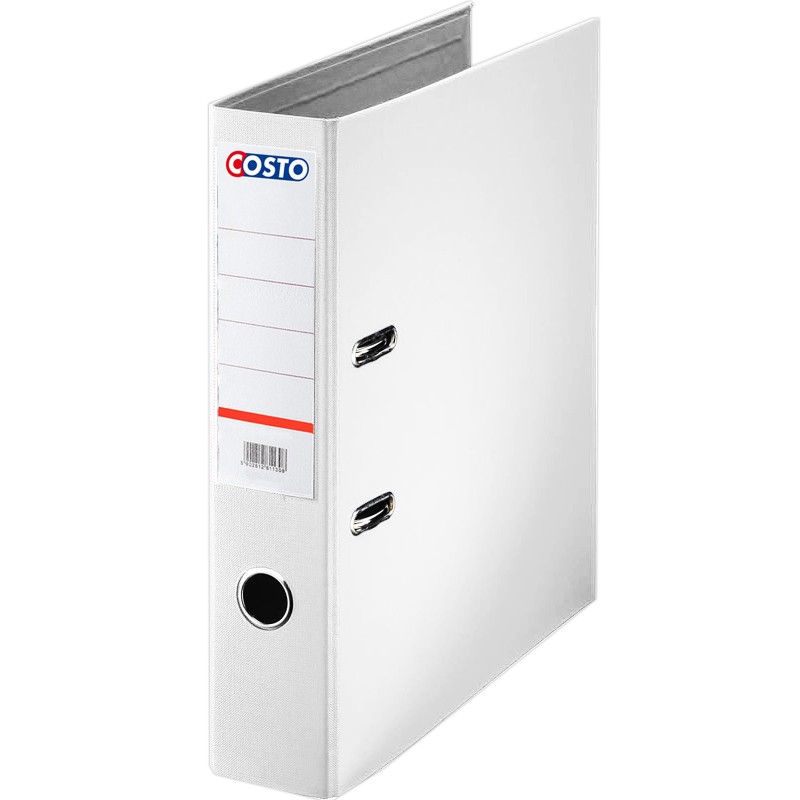 Classeur à levier COSTO Pro Dos 75 mm A4 / Blanc
