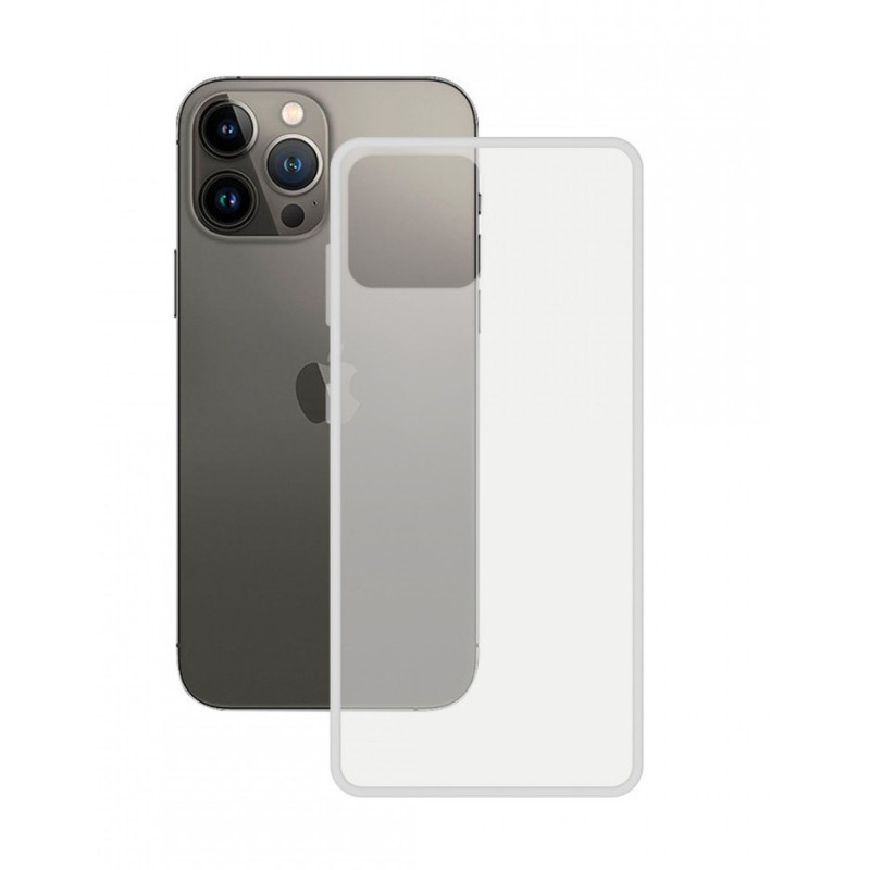 ETUI DE PROTECTION SOUPLE POUR IPHONE 14 PLUS / ANTI-EMPREINTES DIGITALES / TRANSPARENTE