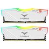 Barrettes Mémoire TeamGroup T-FORCE DELTA R WHITE UD-D4 8GO / 3600 Mhz