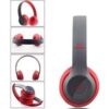 Casque-Micro Bluetooth P47 / Gris & Rouge