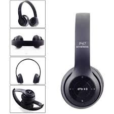 Casque-Micro Bluetooth P47 / Noir