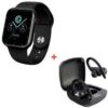 Pack Active Smartwatch KSIX urban 3 BXAUBT05 Avec écouteurs sans fil Ksix Sport Buds 2 BXSW3N3 Noir