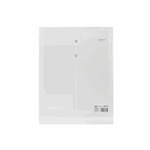 POCHETTE A PLAN PP AVEC BOUTON+PORTE CARTE VISITE DELI / A4 / CRISTAL