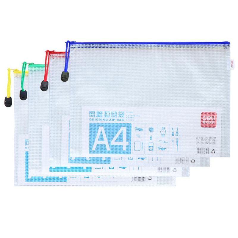 POCHETTE AVEC ZIP DELI / A4 / ASSORTIS