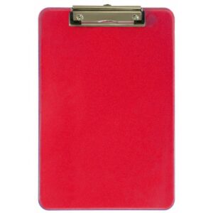 Porte Bloc à Pince Simple A4 / Rouge