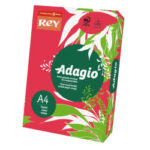 Rame Papier Rey ADAGIO Couleur / 500 Feuilles A4 / 80Gr / ROUGE