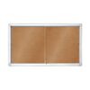 VITRINE D'AFFICHAGE 2X3 PORTE COULISSANTE FOND LIÈGE / 138 x 68cm
