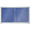VITRINE D'AFFICHAGE 2X3 PORTE COULISSANTE FOND TISSU 94X68 cm / A4/8