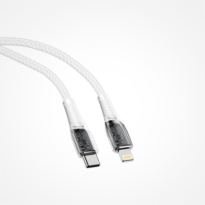 Câble de charge modèle IC-UC1634 Type-C - Iphone - Blanc