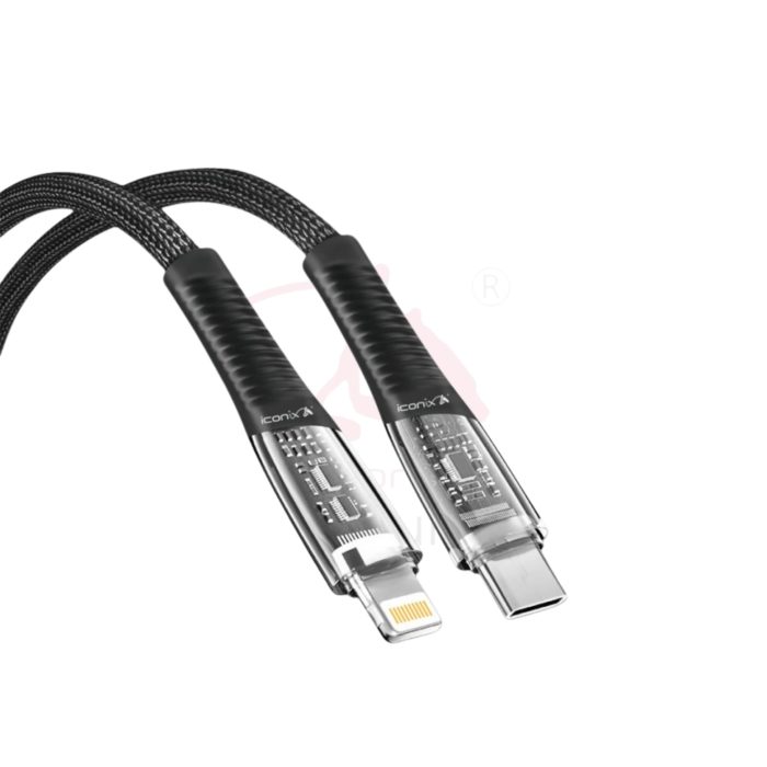 Câble de charge modèle IC-UC1634 Type-C - Iphone - Noir