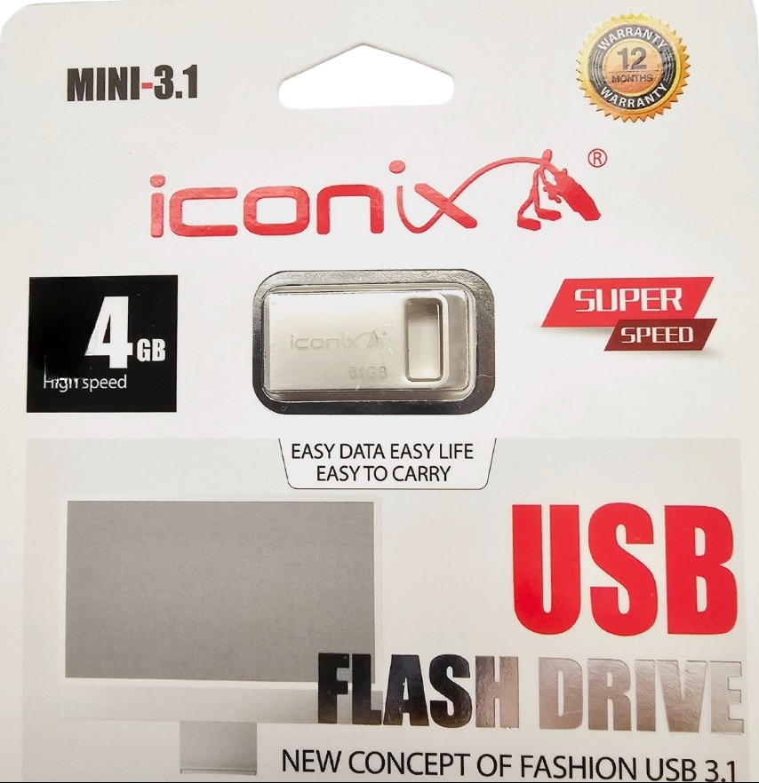 CLÉ USB ICONIX SE-9 USB 3.0/2.0 4 GB